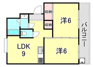 ダイバーシティ神戸長田C棟の物件間取画像